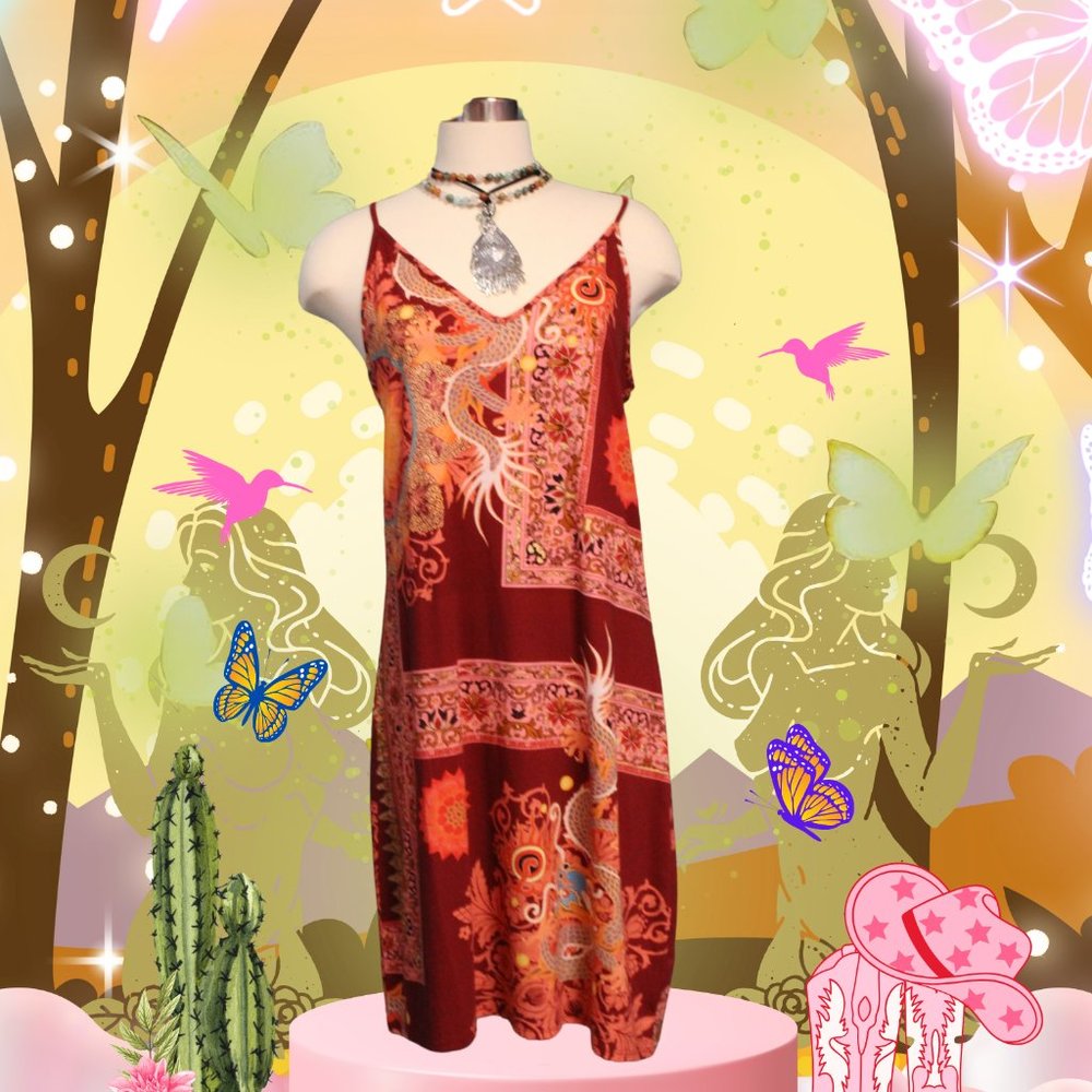 Johnny Was Dragonia Slip Dress